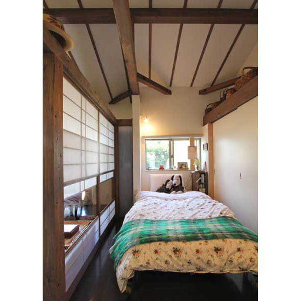 鎌倉に建つ家の寝室